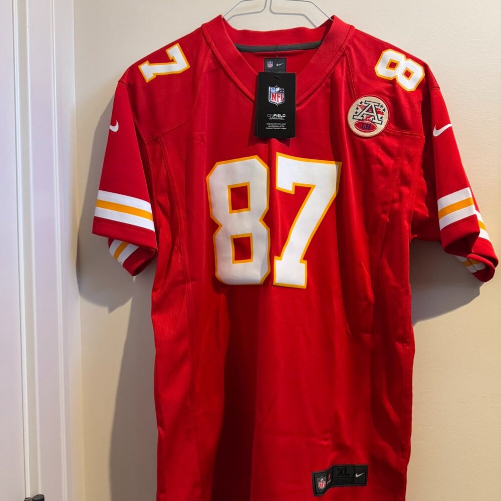 Travis Kelsey - Kansas City Chiefs - Red Game Jersey - NWT